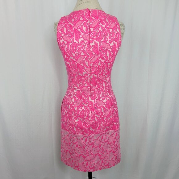 Cynthia Steffe Pink Dress 4 Jacquard Aniston - Picture 6 of 10